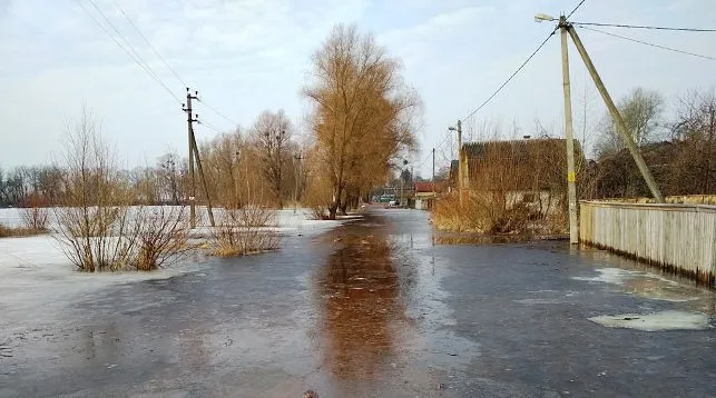 В Петриковском районе подтопило участки дорог, ведущих к паромным переправам